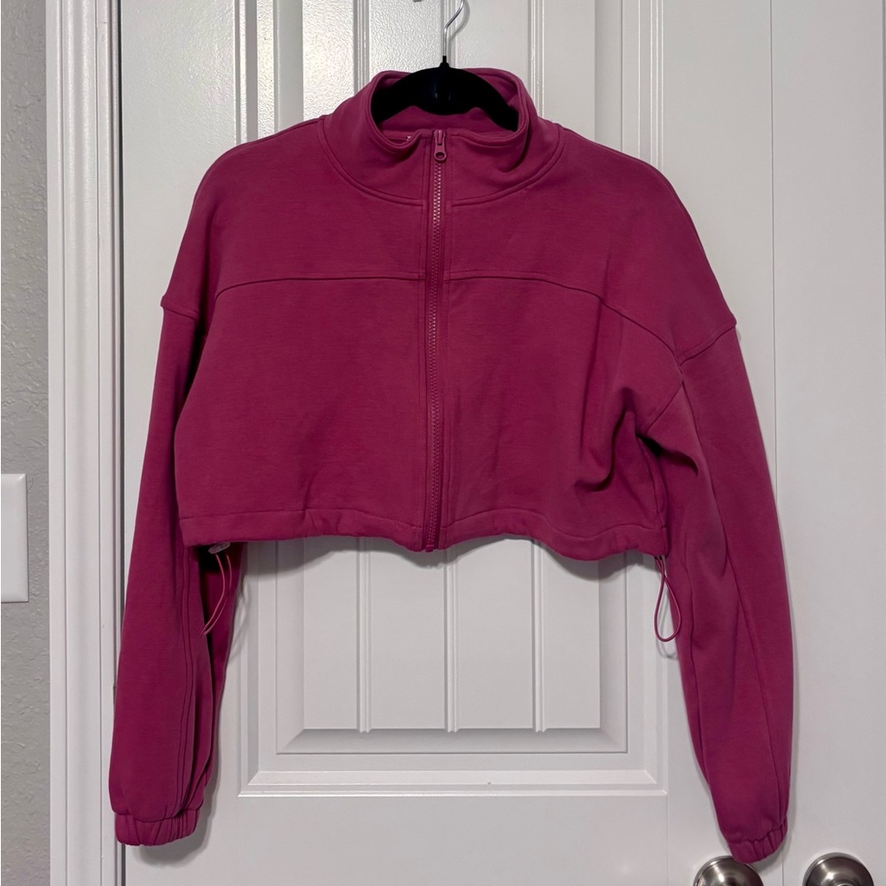 Women's Cropped Jacket - Raspberry - Picture 3 of 4